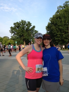 Me and Kristie before the race